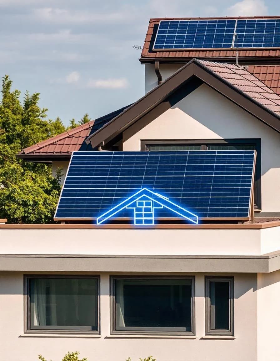Field photograph of a solar installer at work, illustrating the lead-to-install funnel