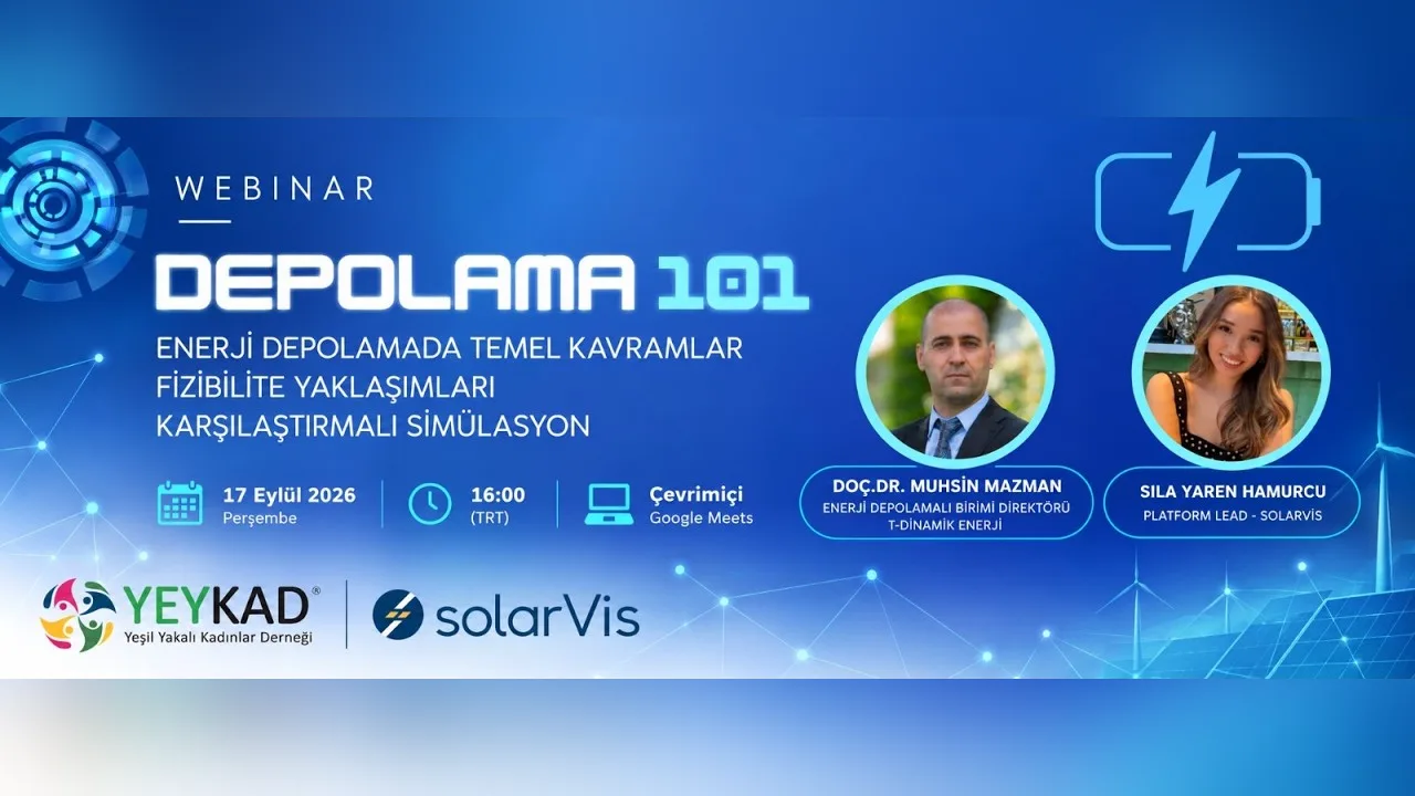Depolama 101: YEYKAD ve solarVis enerji depolama webinarı kapak görseli
