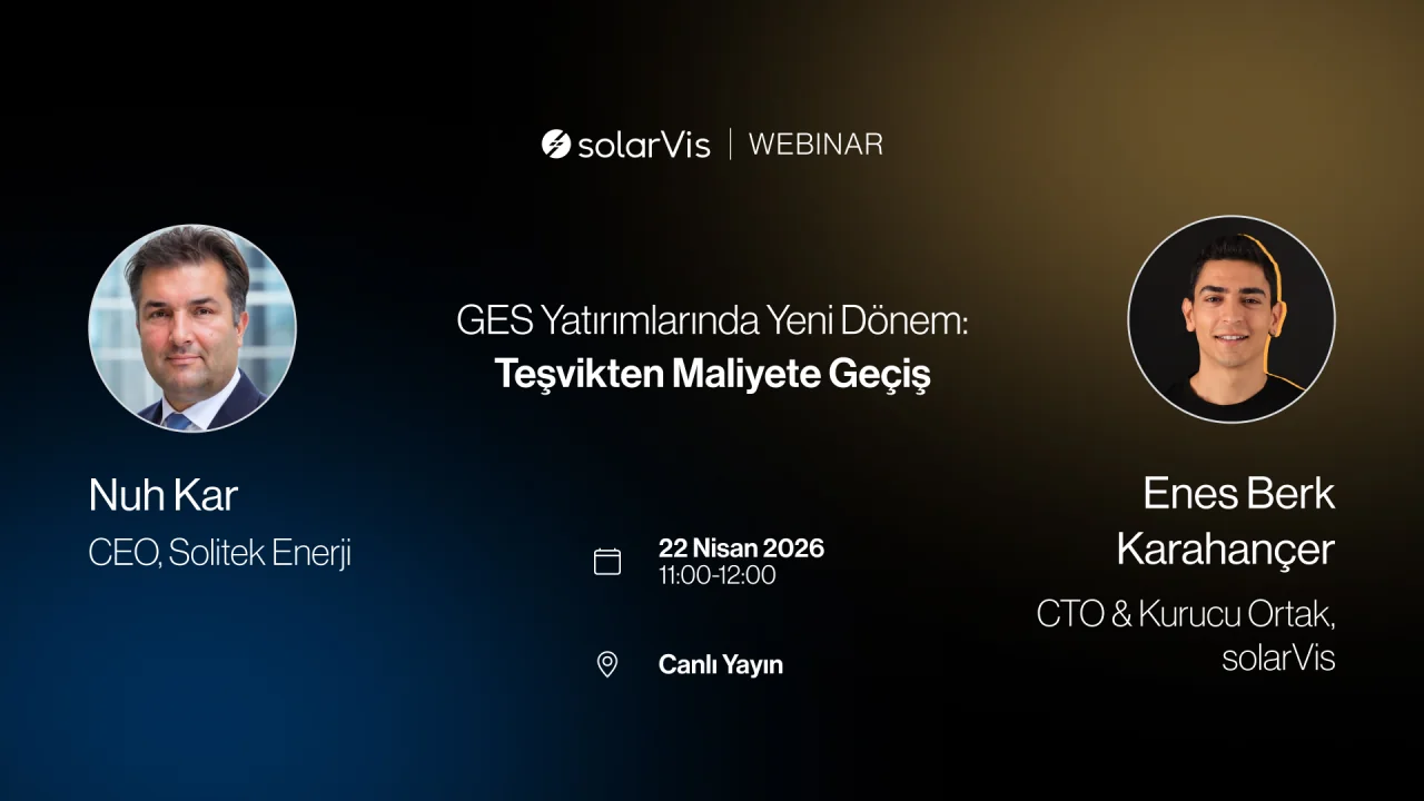 GES Yatırımlarında Yeni Dönem: Teşvikten Maliyete Geçiş webinar kapak görseli